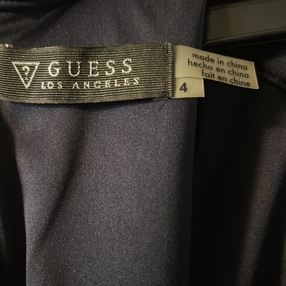 3 for $20 GUESS Women's Solid Sheath Navy Blue Dress Size 4 - Picture 9 of 9